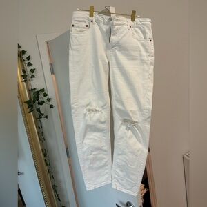 Zara mid rise straight leg jeans